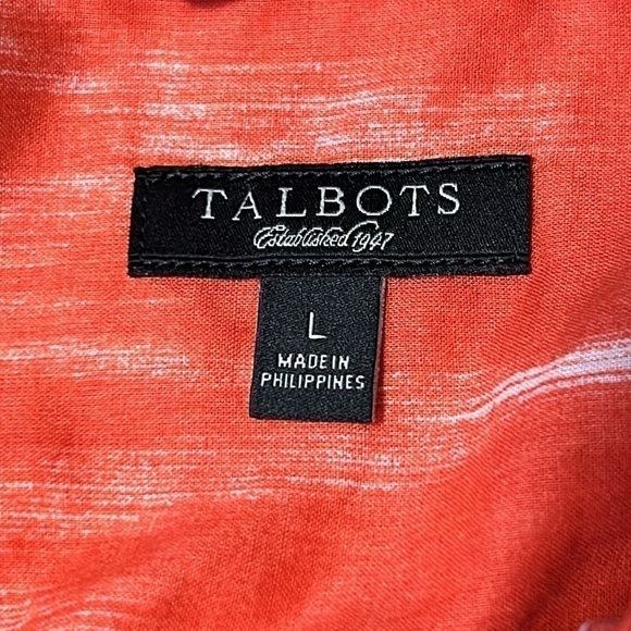 Talbots Summer Sunset Button-down Top Size Large - Picture 5 of 5